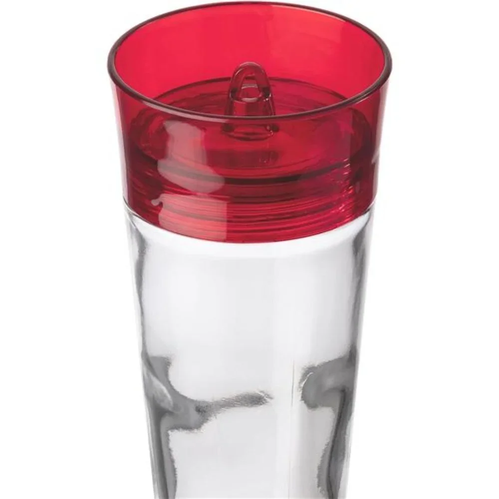 Bird Health+ Ruby Hummingbird Feeder, Glass Hummingbird Feeders for Outdoors